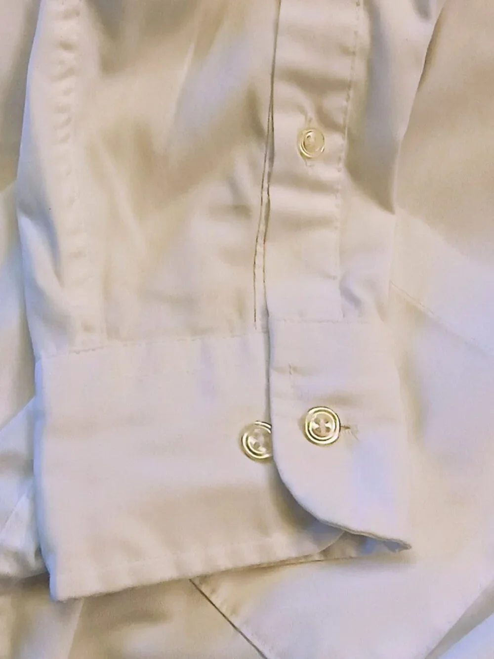 Van Heusen Men's White Pinpoint Oxford Dress Shirt Button Down 15½ 34/35 Long Sl